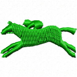 Horses Embroidery Design 6